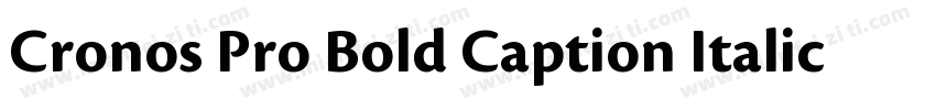 Cronos Pro Bold Caption Italic字体转换